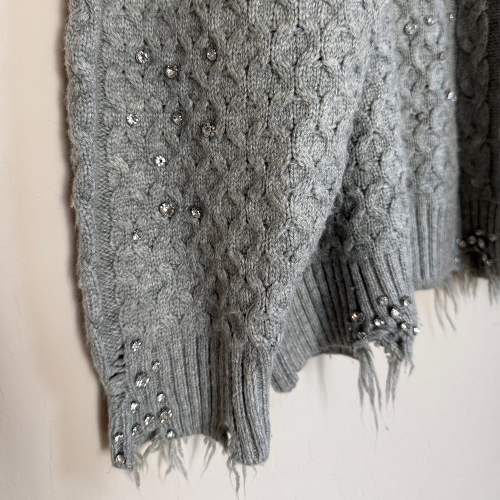 Zara Beige Cable Knit Sweater - Picture 4 of 12